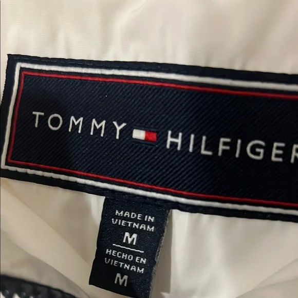 Tommy Hilfiger Womens ladies Windbreaker Jacket white M h - Picture 8 of 11
